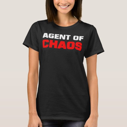 Agent of Chaos Mischief Humor Funny Brother T-shirt (Voorkant)