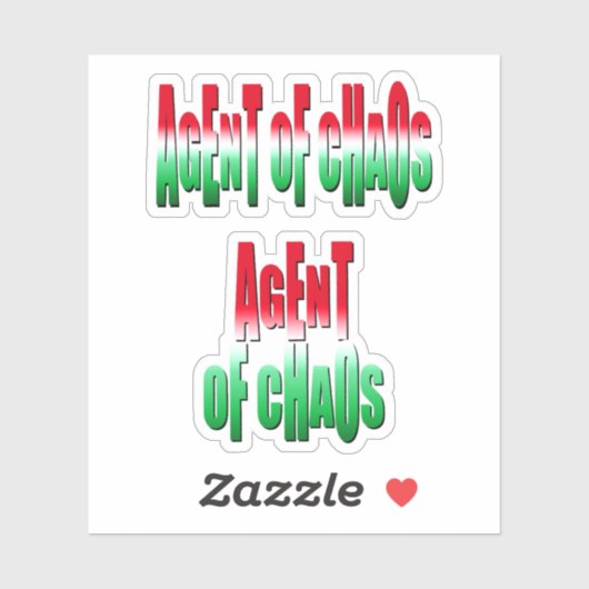 Agent of Chaos Sticker (Vel)