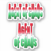 Agent of Chaos Sticker (Voorkant)