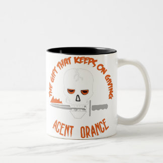 Agent Oranje de Gift DARK Tweekleurige Koffiemok