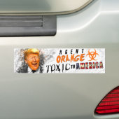 Agent Oranje Donald Trump Bumpersticker (Op auto)
