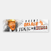 Agent Oranje Donald Trump Bumpersticker (Voorkant)