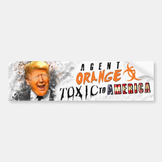 Agent Oranje Donald Trump Bumpersticker (Voorkant)