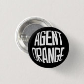 Agent Oranje "Fisheye" Logo Punk Button (Voorkant /achterkant)