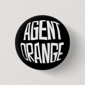 Agent Oranje "Fisheye" Logo Punk Button (Voorkant)