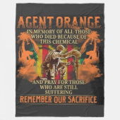 AGENT ORANJE FLEECE DEKEN (Voorkant)