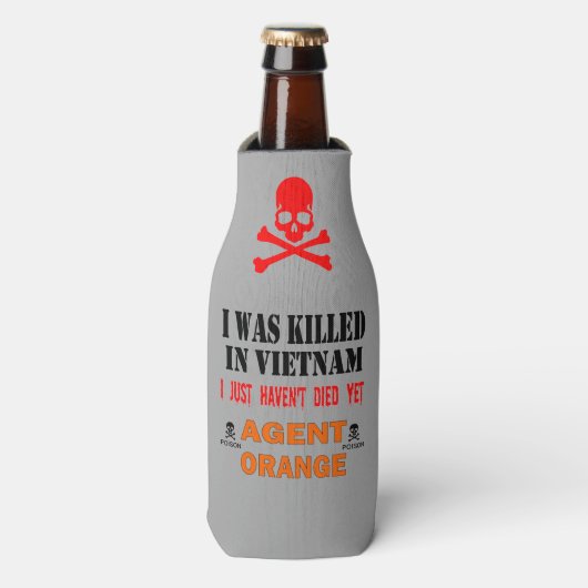 AGENT ORANJE FLESJESKOELER (Fles Voorkant)