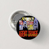 Agent Oranje "Het is de Frenzy 1" Punk Button Rond (Voorkant /achterkant)
