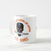 Agent Oranje het kaartenlicht Koffiemok (Voorkant links)