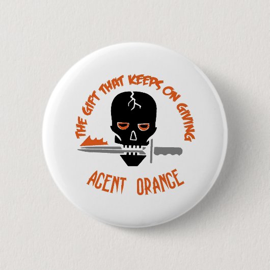 Agent Oranje het kaartenlicht Ronde Button 5,7 Cm (Voorkant)
