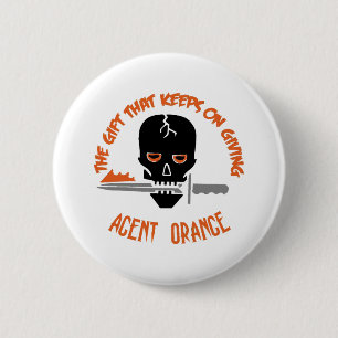 Agent Oranje het kaartenlicht Ronde Button 5,7 Cm
