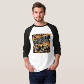 Agent Oranje "Punk Leger" Jersey Skater Schaats T-shirt (Voorkant volledig)