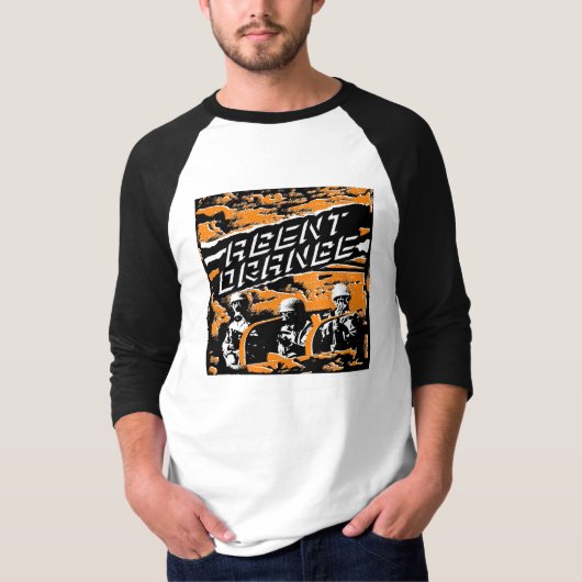 Agent Oranje "Punk Leger" Jersey Skater Schaats T-shirt (Voorkant)