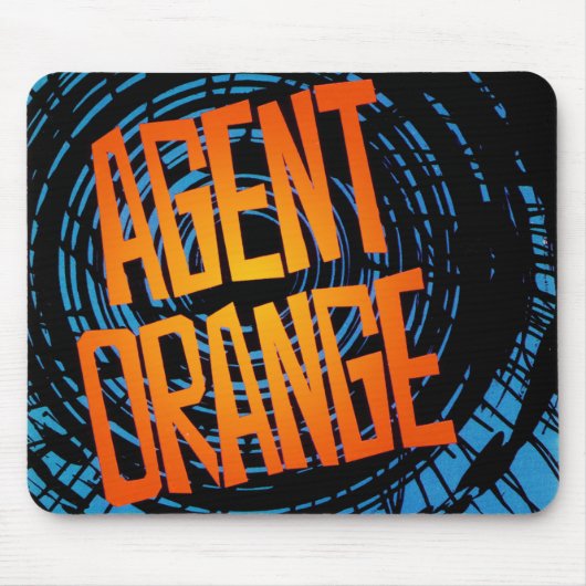 Agent Oranje "SpinArt" Punk Logo Mousepad Muismat (Voorkant)