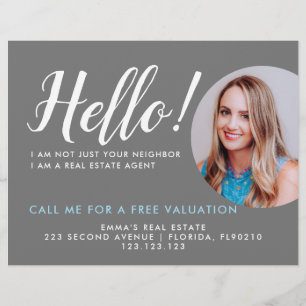 Agent Photo Real Estate Visitekaartje Flyer