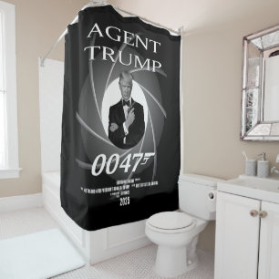 Agent President Donald Trump Inauguratie Dag 47 Douchegordijn