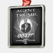 Agent President Donald Trump Inauguratie Dag 47 Metalen Ornament (Links)