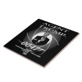 Agent President Donald Trump Inauguratie Dag 47 Tegeltje (Zijkant)