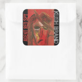 AGENT RODE SPION KUSH VIERKANTE STICKER (Tas)