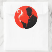 Agent Secret Ronde Sticker (Tas)