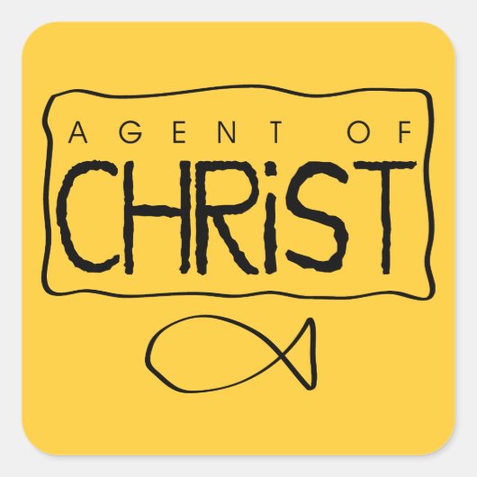Agent van Christ Sticker (Voorkant)