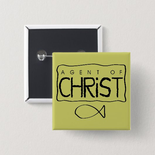 Agent van Christus Button (Voorkant /achterkant)