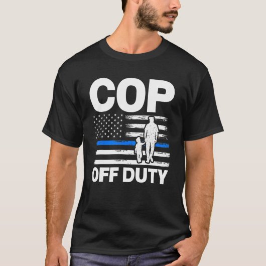 agent van dienst politie agenten t-shirt (Voorkant)