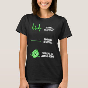 Agent Verzekeringsagent voor werknemers met licent T-shirt