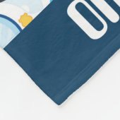 Agent voegt naam politie babydeken toe fleece deken (Hoek)