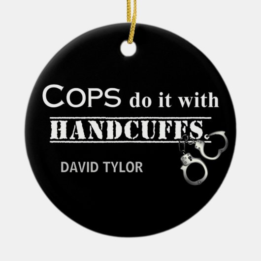 Agenten doen het! Grappige agenten cadeaus Keramisch Ornament (Voorkant)