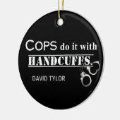 Agenten doen het! Grappige agenten cadeaus Keramisch Ornament (Links)