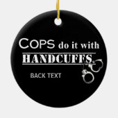 Agenten doen het! Grappige agenten cadeaus Keramisch Ornament (Achterkant)