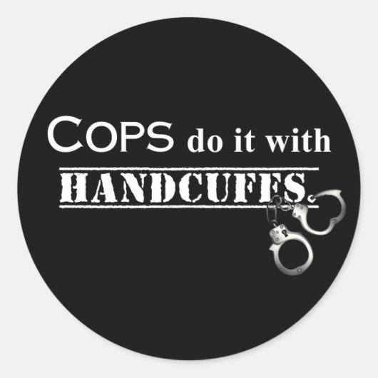 Agenten doen het! Grappige agenten cadeaus Ronde Sticker (Voorkant)