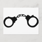 agenten handboeien briefkaart (Voorkant)