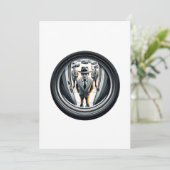 Agenten in het grijs aan de deur | Fisheye Kaart (Staand voorkant)