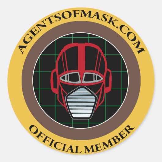 Agenten van M.A.S.K. Official Badge Sticker (Voorkant)