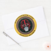 Agenten van M.A.S.K. Official Badge Sticker (Envelop)