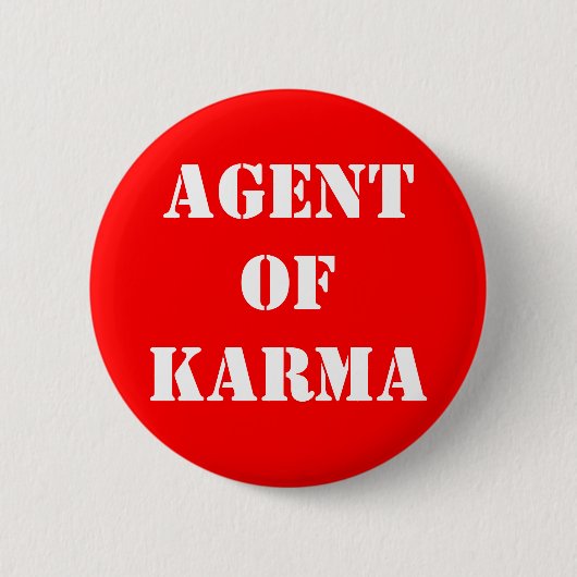 Agentof Karma Ronde Button 5,7 Cm (Voorkant)