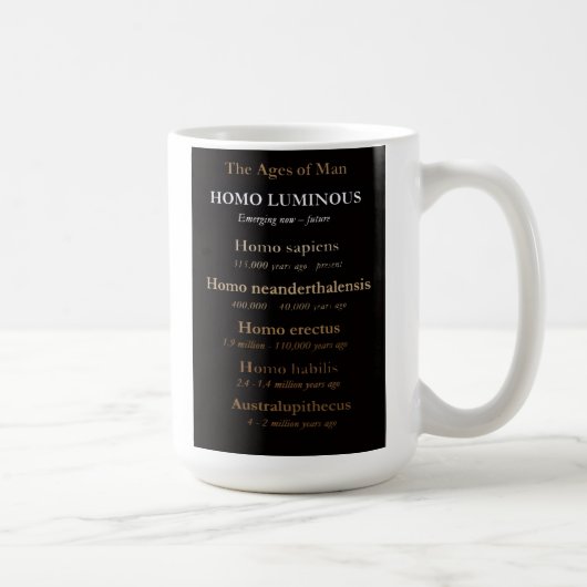 Ages Of Man Mug 11 Oz Or 15 Oz Koffiemok (Rechts)