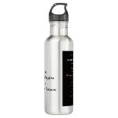 Ages Of Man Stainless Steel Water Bottle Waterfles (Voorkant)