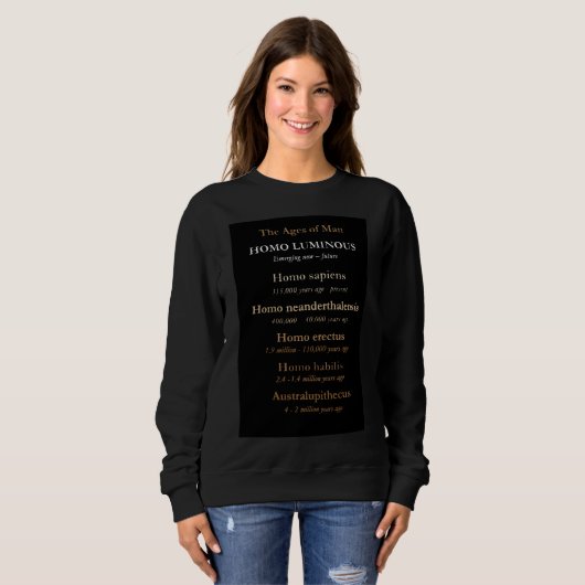 Ages Of Man Womens Sweatshirt (Voorkant volledig)