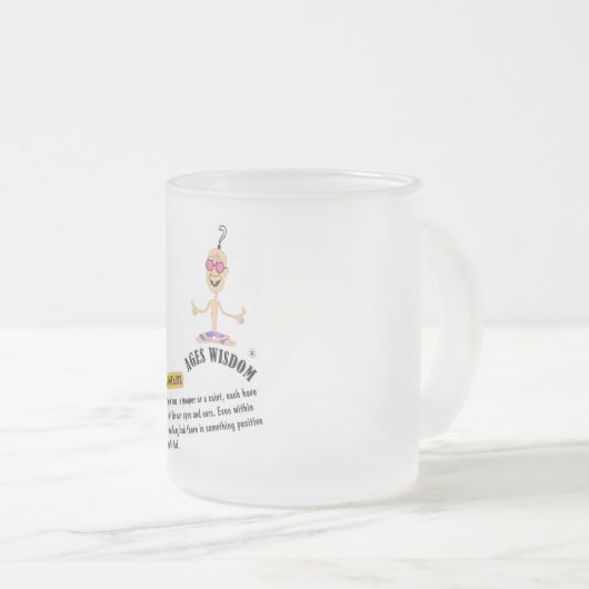 Ages Wisdom mok "bewustzijn" komische waarheid (Voorkant rechts)