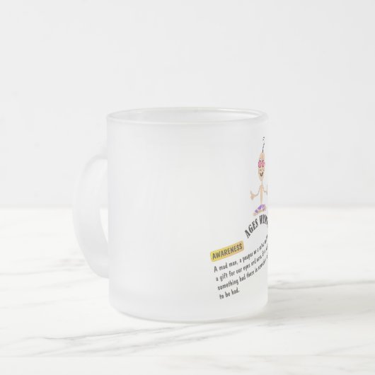 Ages Wisdom mok "bewustzijn" komische waarheid (Voorkant links)