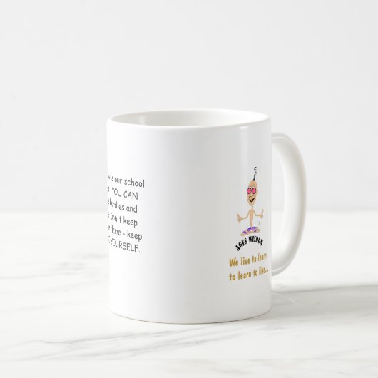 Ageswisdom positief vermogen mok (Voorkant rechts)