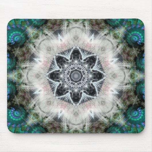 Agether Star: Geometrische fractale Mousepad Muismat (Voorkant)