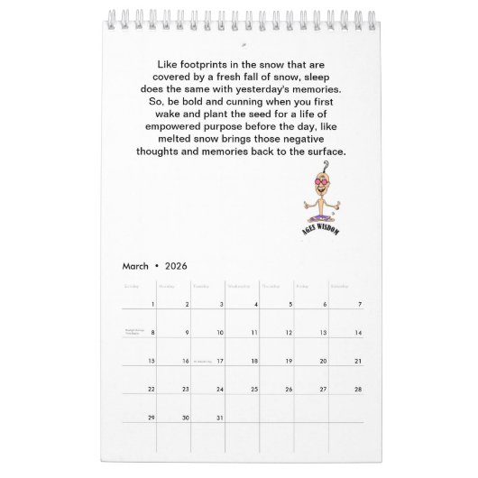 AgeWisdom komische pad naar een waarheid Kalender (Mar 2026)