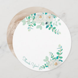 Aggela Round Photo Hartelijk dank Kaart