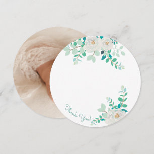 Aggela Round Photo Hartelijk dank Kaart