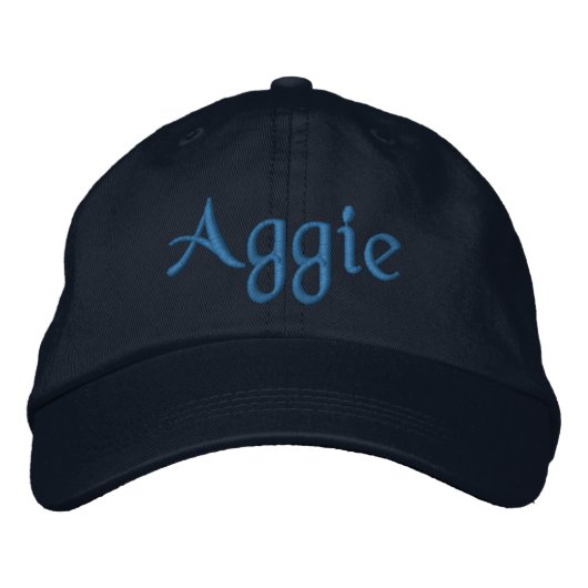 Aggie Blue geborduurd Baseball Pet / Pet (Voorkant)