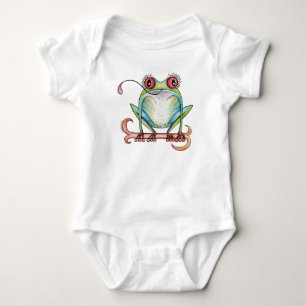 "Aggie" de rode oogolkikker baby apparel Romper